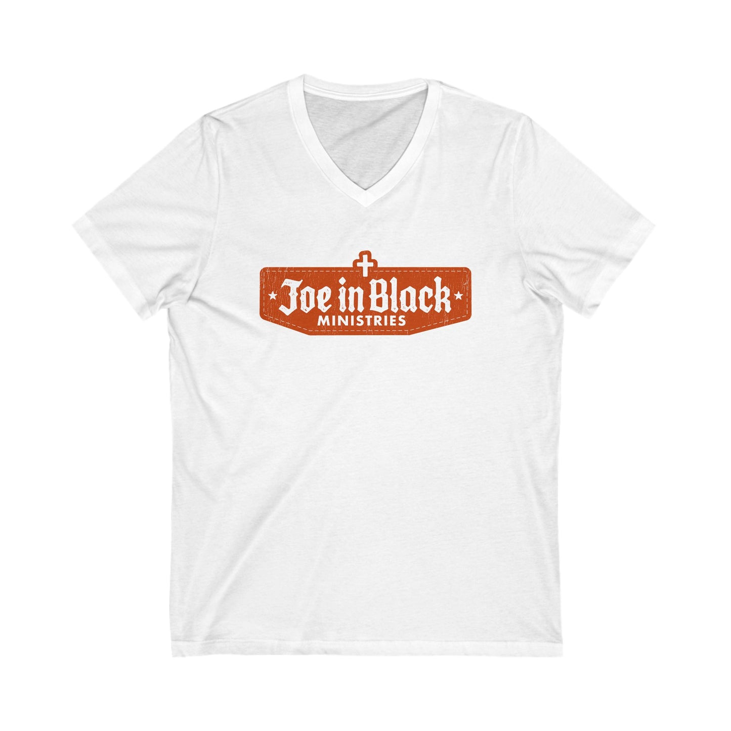 JIBM Red Patch Logo V-Neck Shirt